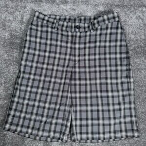 Ping Golf‎ Shorts Men's 30 Gray Plaid Sensorcool Chino Performance Stretch